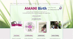 Desktop Screenshot of amanibirth.com